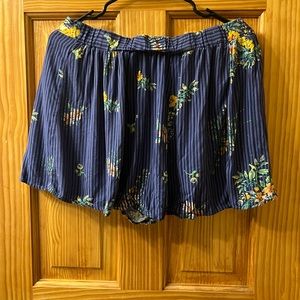 Free People Floral Skort